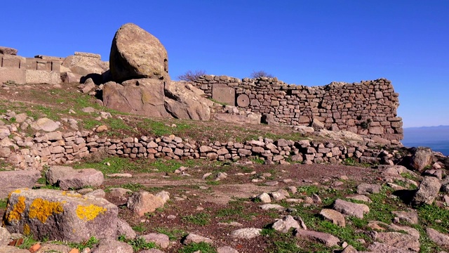 阿索斯(Behramkale)，古卫城遗址，土耳其，Canakkale视频素材