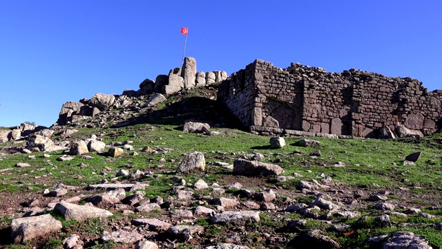 阿索斯(Behramkale)，古卫城遗址，土耳其，Canakkale视频素材