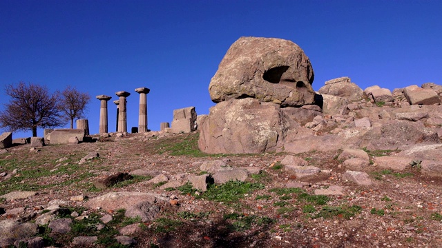 阿索斯(Behramkale)，古卫城遗址，土耳其，Canakkale视频素材