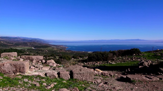 阿索斯(Behramkale)，古卫城遗址，土耳其，Canakkale视频素材