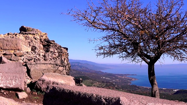 阿索斯(Behramkale)，古卫城遗址，土耳其，Canakkale视频素材