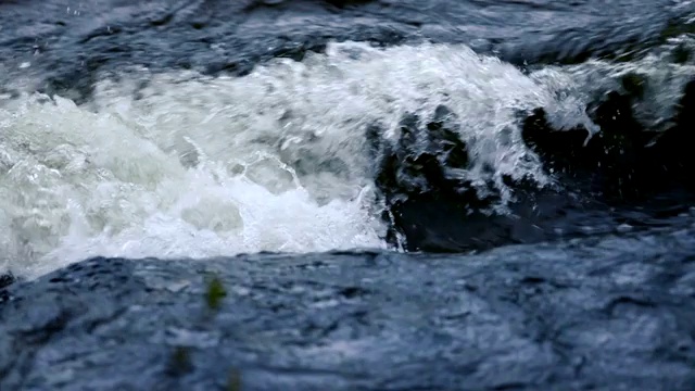 山河水与慢镜头特写视频素材