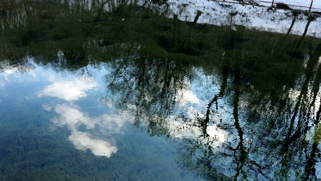 山川水面景观视频素材