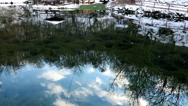 山川水面景观视频素材