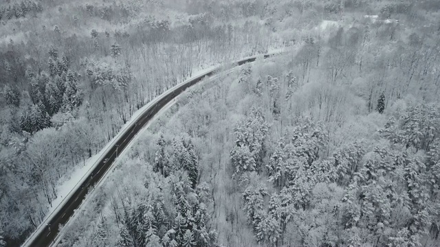 高速公路鸟瞰图视频素材