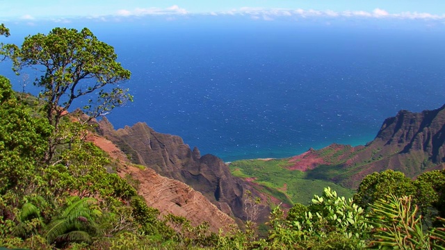 Kalalau山谷,考艾岛视频素材