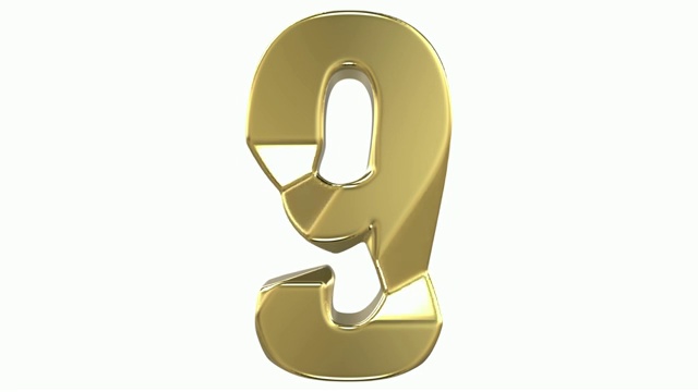 将“2”数字转换为“9”数字并将其反转视频素材