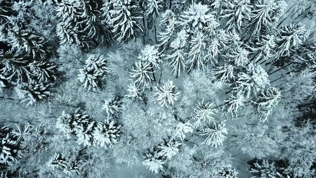 无人机在雪域上空飞行视频素材