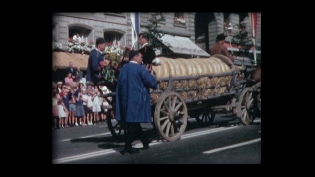 1964年的瑞士历史游行视频素材