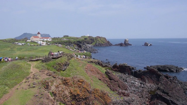 济州岛Seopjikoji海滩景观视频素材