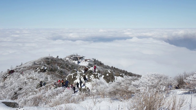 德姑山云海(国家公园)视频素材