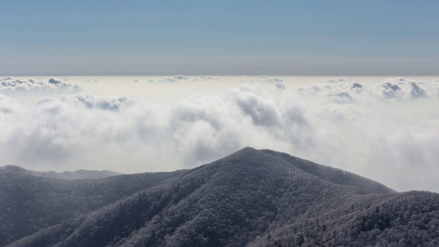 德姑山云海(国家公园)视频素材