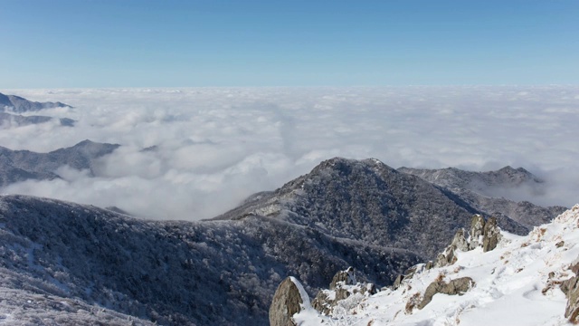 德姑山云海(国家公园)视频素材