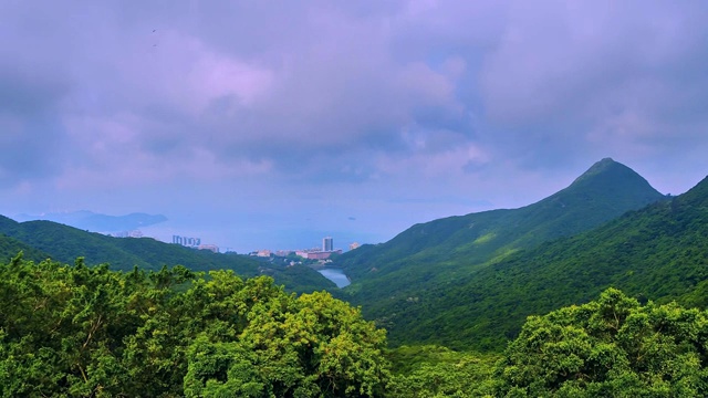 4K，时光流逝，香港美丽的自然风光视频素材