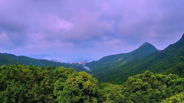 4K，时光流逝，香港美丽的自然风光视频素材