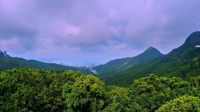 4K，时光流逝，香港美丽的自然风光视频素材