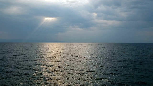 海景水平俯瞰水景，视频素材