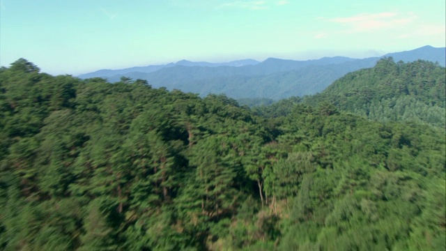 江原道大白溪的白头大干山视频素材