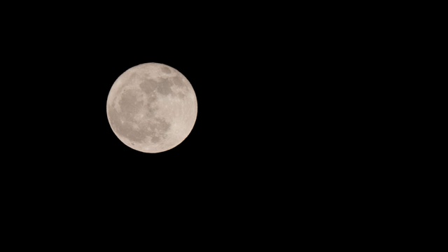 夜空中的满月视频素材