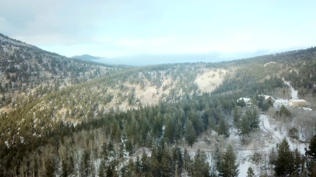 航空丹佛山脉大陆分水岭视频素材