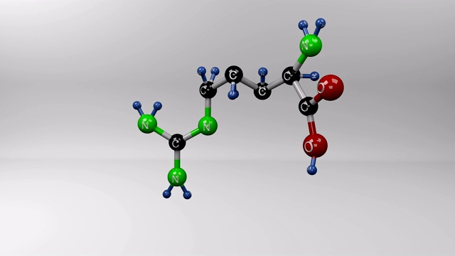 精氨酸分子。视频素材