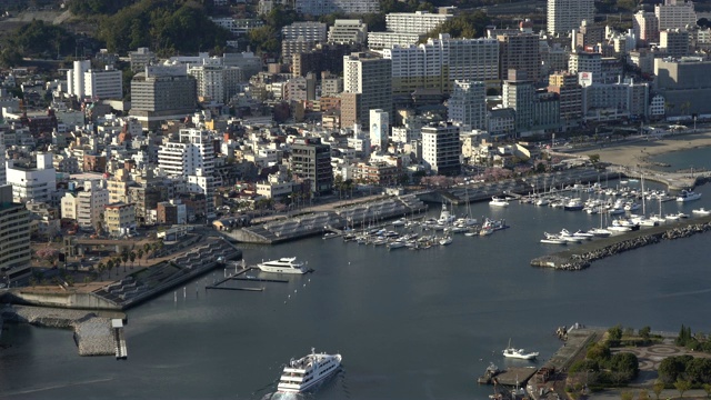 热海市的城市景观视频素材