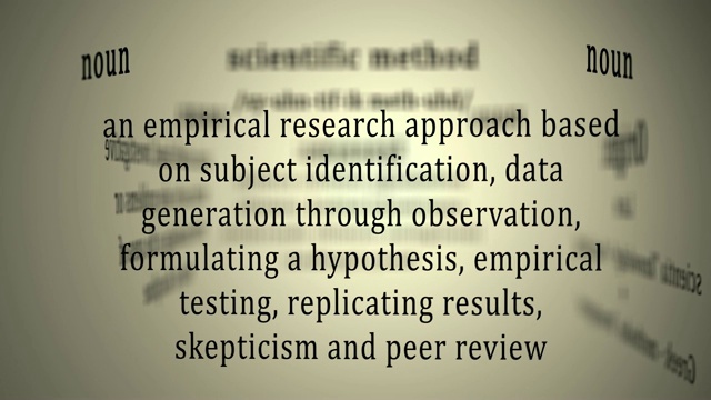 定义:科学方法视频素材