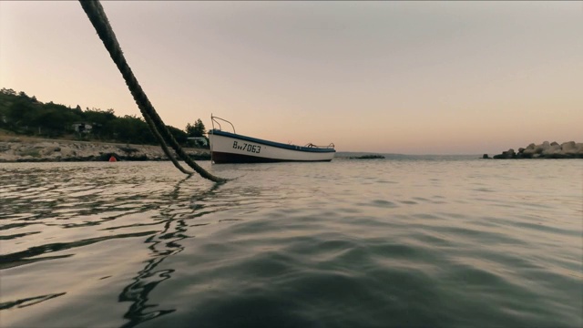 保加利亚克拉内沃黑海海岸的日落视频素材