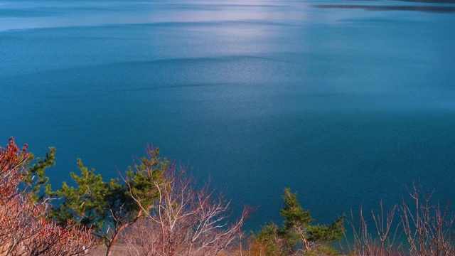 本须子湖的富士山;色彩运动视频素材