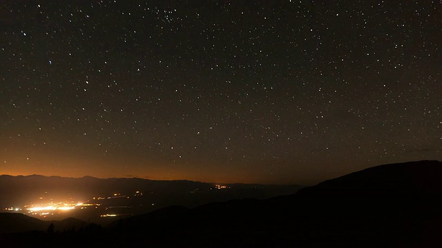 夜空时光流逝视频素材