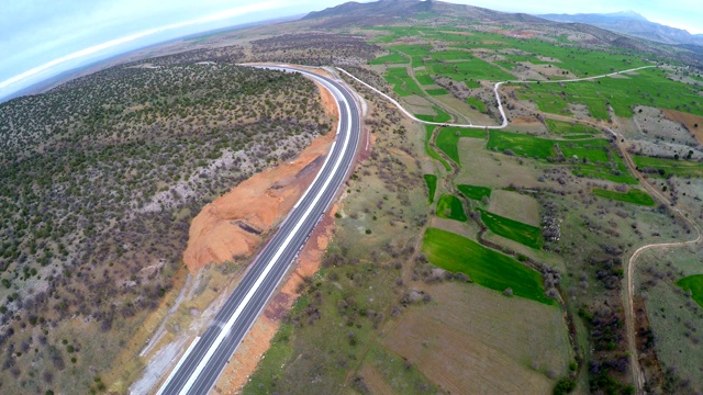 航拍道路图像视频素材