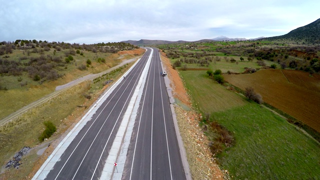 航拍道路图像视频素材