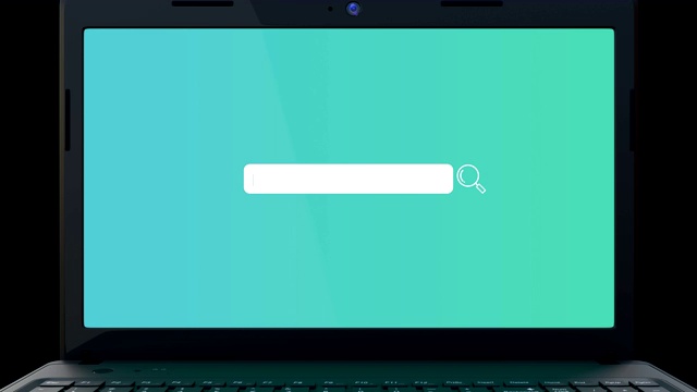 搜索栏元素设计，电脑屏幕上的搜索框视频素材