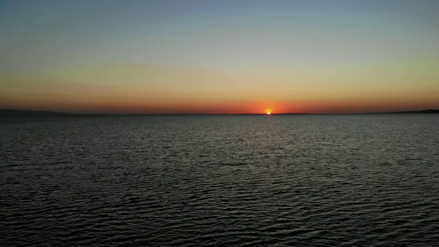 海景的日出和日落时间视频素材