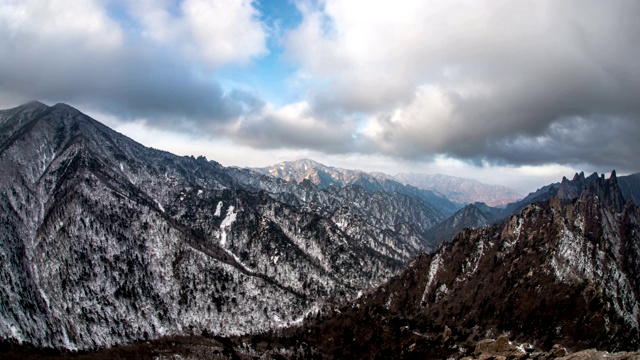 雪山(国家公园)大川峰雪景视频素材