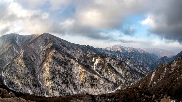 雪山(国家公园)大川峰雪景视频素材