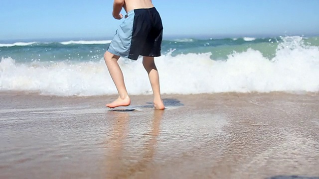 夏日沙滩慢动作视频素材