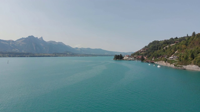 瑞士乡村湖景视频素材