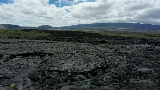 夏威夷大岛的火山景观视频素材