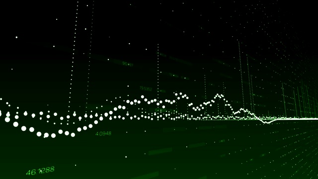 摘要运动大数据业务背景。增长图表贸易概念。视频素材