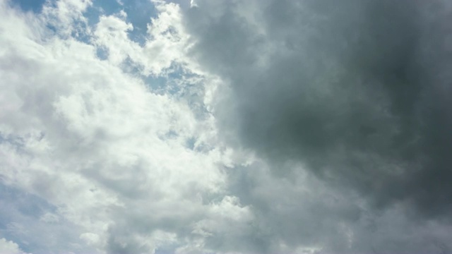 雨云间隔拍摄。视频素材