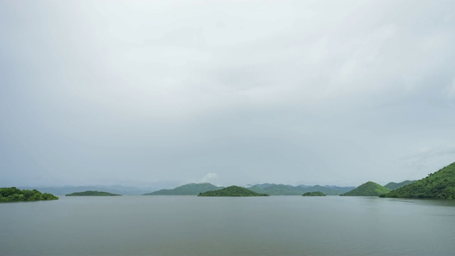 雨后的热带湖泊，时间流逝视频视频素材