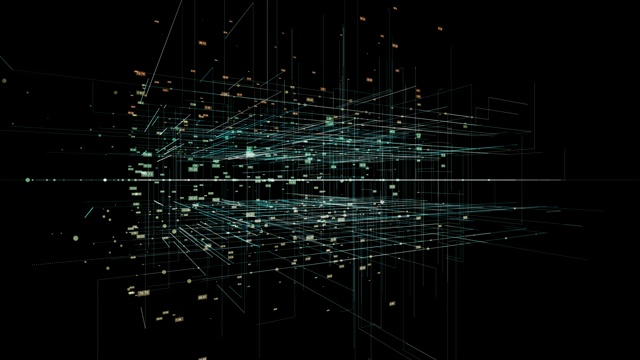 3D数字技术网络数据背景。视频素材