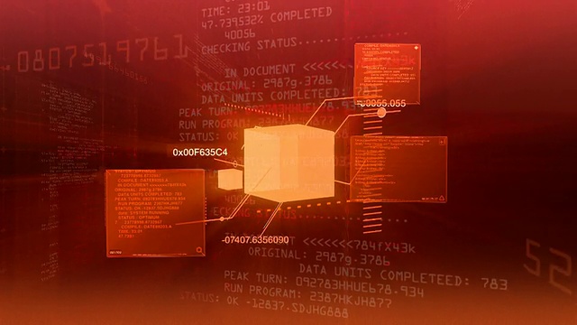 数字数据代码网络接口技术视频素材