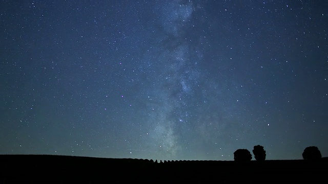 星星的时间在农场上空流逝视频下载