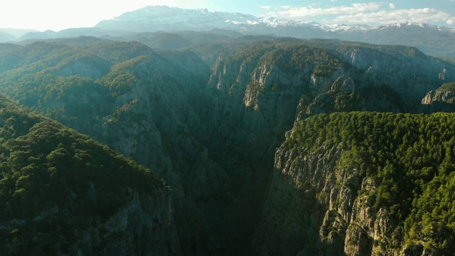 空中峡谷视图视频素材