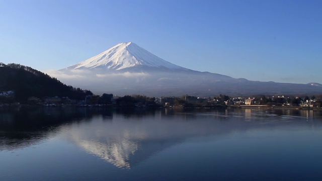 时间圈:日本富士山视频素材