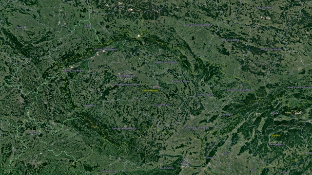 捷克共和国国旗。三维太空地球视频下载