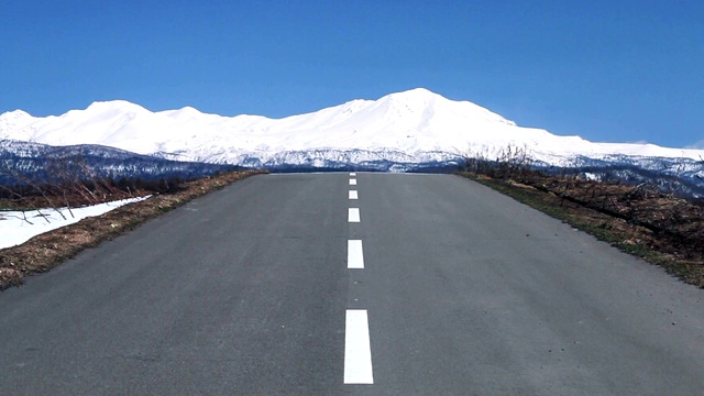 一条路和大屿山视频素材