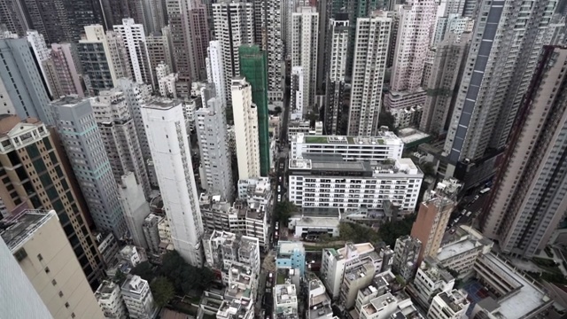 慢镜头:香港屋顶上的Pan视频素材